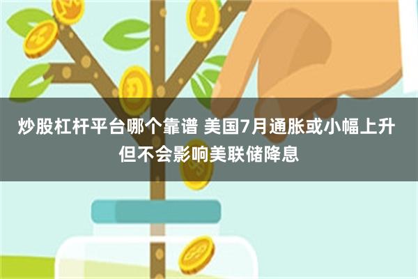 炒股杠杆平台哪个靠谱 美国7月通胀或小幅上升 但不会影响美联