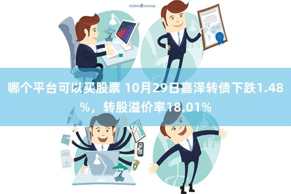 哪个平台可以买股票 10月29日嘉泽转债下跌1.48%，转股溢价率18.01%