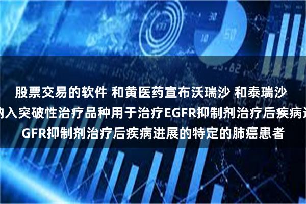 股票交易的软件 和黄医药宣布沃瑞沙 和泰瑞沙 的联合疗法在中国获纳入突破性治疗品种用于治疗EGFR抑制剂治疗后疾病进展的特定的肺癌患者