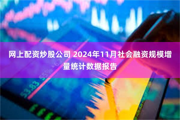 网上配资炒股公司 2024年11月社会融资规模增量统计数据报告